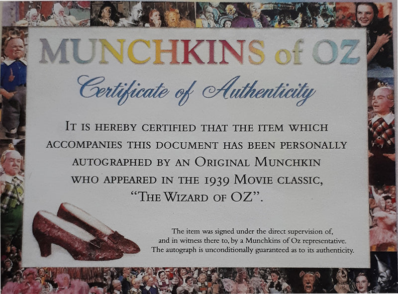 WIZARD OF OZ autographed movie poster 16x22 display